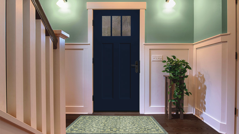 Classic Craft Artassa 1/4 Lite Entry Door in house entry way